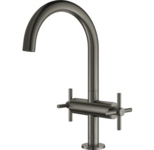 Mitigeur de lavabo GROHE Atrio New taille L poignée croisillon 21019AL3 hard graphite brossé-thumb-2