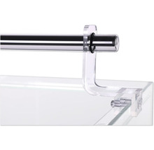 Detailaufnahme eines Aquarienaufsatzes mit Halterung und Stange