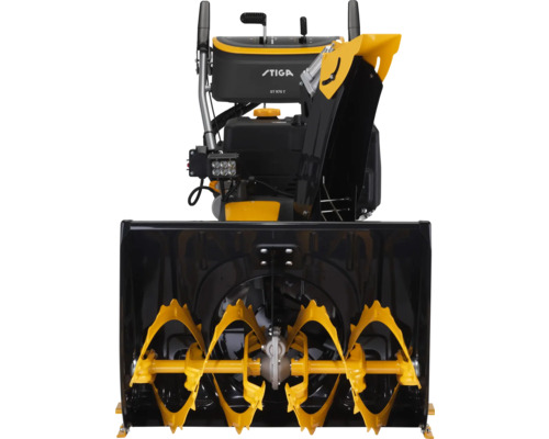 Frontansicht einer Schneefräse