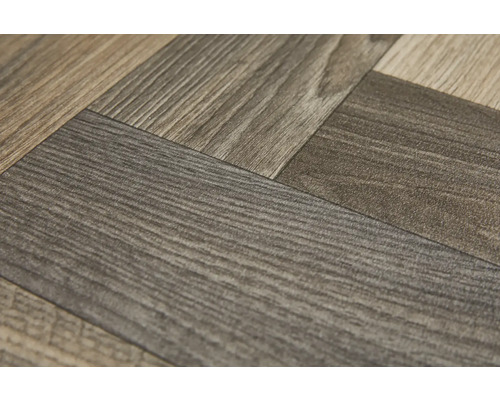 Nahaufnahme von Vinylboden in Holzoptik