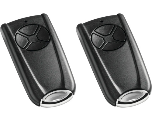 Zwei Garagentoröffner mit vier Tasten