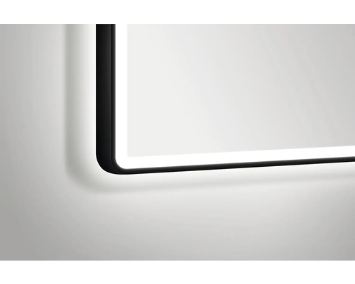 Miroir lumineux Black Rectangle 80 x 60 cm noir mat