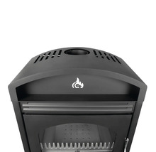 Detailansicht eines Kaminofens