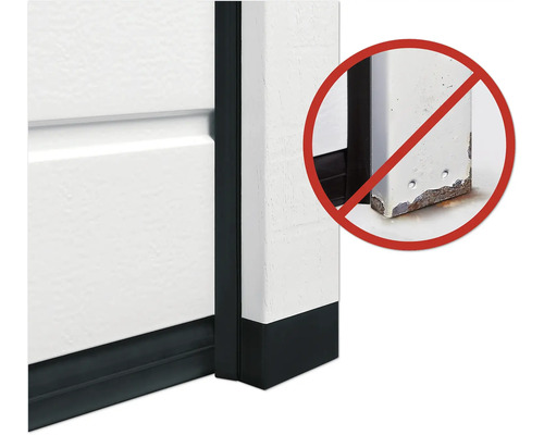 Darstellung eines Garagentoranschlags mit Korrosionsschutz