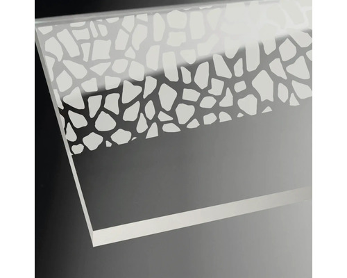 Dekorglas mit Steinmuster