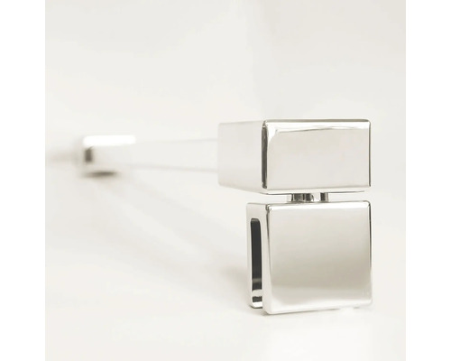 Quadratischer Glasplattenhalter aus Metall