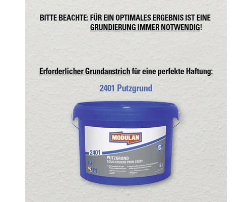 Modulan 2401 Putzgrund im Eimer, ein erforderlicher Grundanstrich für eine perfekte Haftung