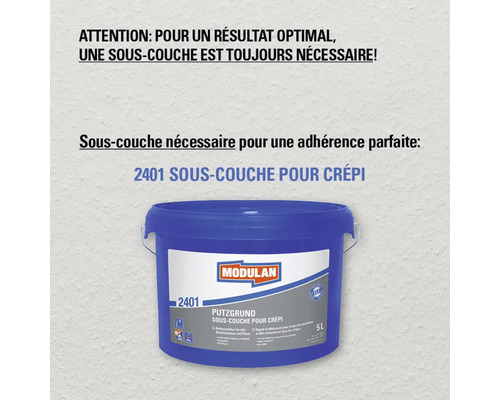 Modulan Sous-couche pour crépi 2401 pour une sous-couche d''enduit optimale dans un seau bleu de 5 litres
