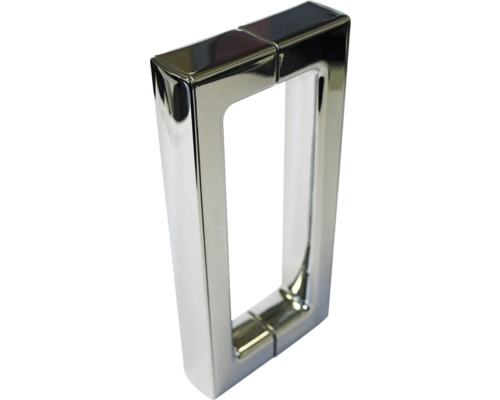 Poignée de porte rectangulaire en métal