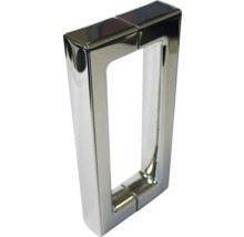 Douche ronde avec porte pivotante Breuer Panorama R500 100x100 cm verre transparent profilé couleur chrome