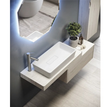 Waschtischplatte Baden Haus TAVOLONE 90 x 43 cm Eiche ohne Ausschnitt