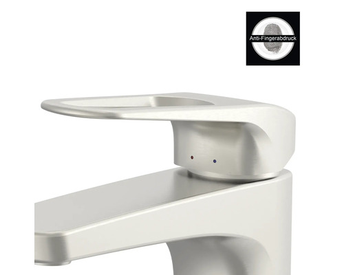 Waschtischarmatur mit Antifingerabdruck-Beschichtung