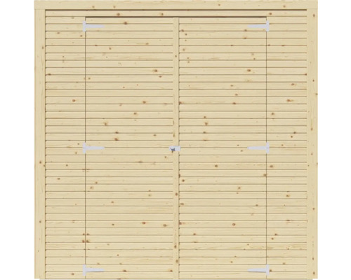 Doppeltür aus Holz für Gartenhaus