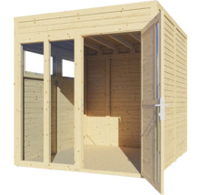 Gartenhaus Bertilo Cubo 2 Office inkl. Fußboden 226 x 240 cm natur