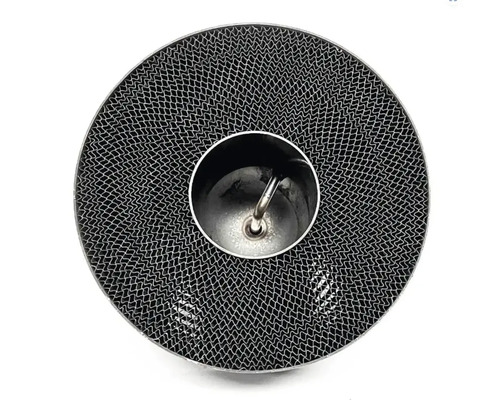 Catalyseur rond avec structure en nid d''abeilles et insert métallique