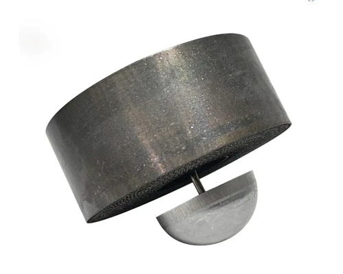 Bague de ponçage en métal avec demi-sphère