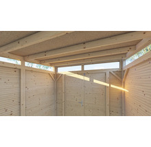 Gartenhaus Bertilo Woodline Pultdach mit Fußboden 226 x 240 cm anthrazit
