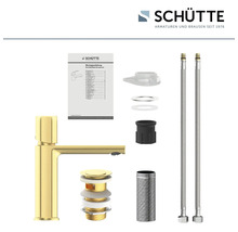 SCHÜTTE Waschtischarmatur NEW YORK gold matt 33617