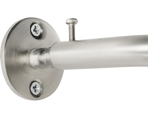 Support de tringle à rideaux avec vis pour fixation murale.