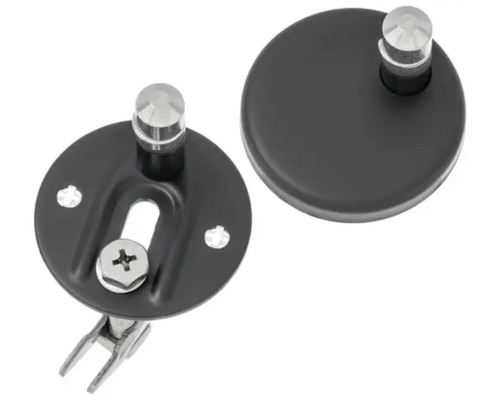 Toilettensitzbefestigung aus Metall, zwei Stück