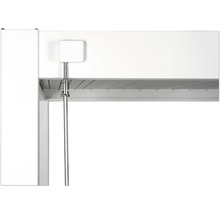 Vue détaillée d''une pergola avec entraînement à manivelle