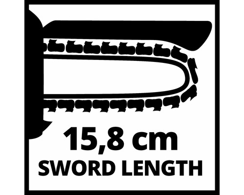 Symbole pour la longueur de l''épée 15,8 centimètres
