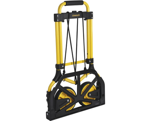 Zusammengeklappter gelber Bollerwagen von Stanley