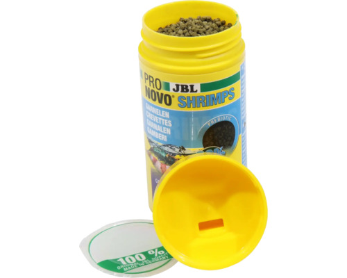 JBL Pro Novo Shrimps Garnelenfutter Dose geöffnet