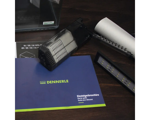 Aquarium Zubehör Set mit Filter, LED Lampe und Broschüre