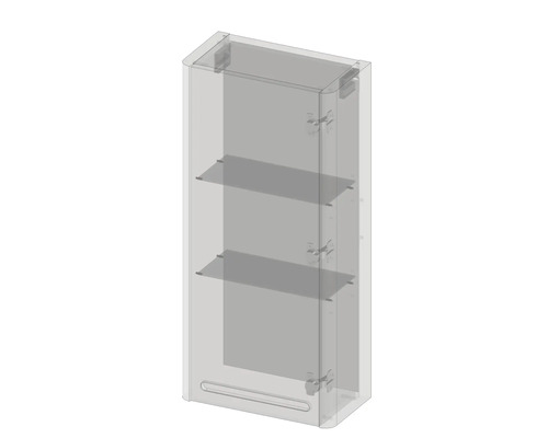 Badezimmerschrank mit zwei Ablagen