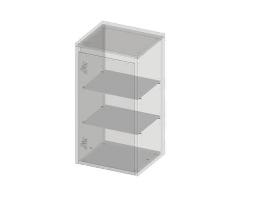 Armoire suspendue avec trois étagères