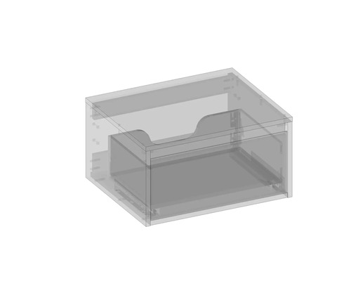 Tiroir transparent avec extraction