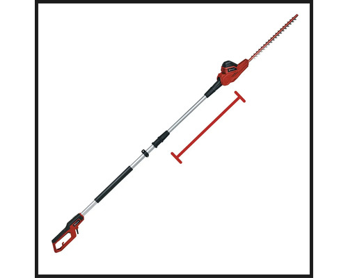 Akku-Hochentaster mit Teleskopstiel für die Gartenarbeit