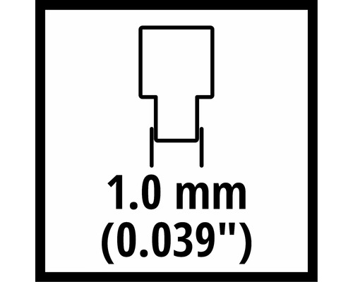 Symbol für 1.0 mm Klammer