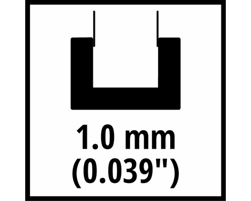 Symbol für 1.0 mm Klammerbreite