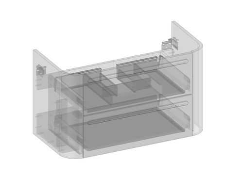 Meuble sous-lavabo avec tiroirs pour aménagement de salle de bains