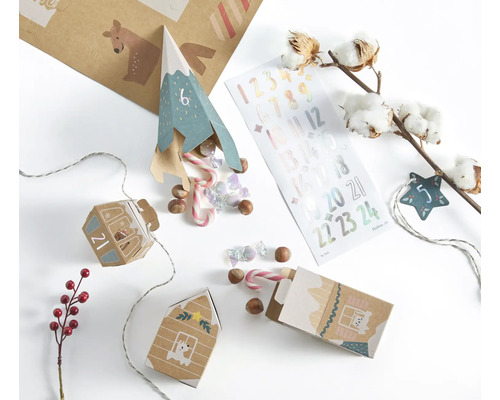 Calendriers de l''Avent décoratifs à remplir de bonbons et de petits cadeaux
