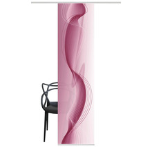 Panneau coulissant avec motif de lignes abstraites et chaise