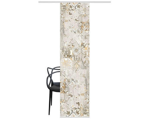 Panneau coulissant à motifs et chaise