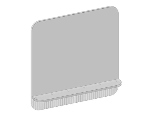 Rehausseur de bureau en plastique avec joint brosse