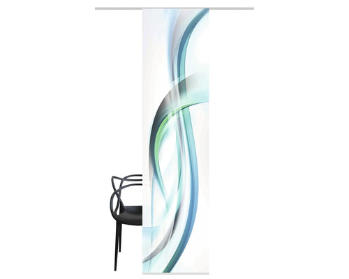 Panneau coulissant avec motif abstrait pour décoration de fenêtre