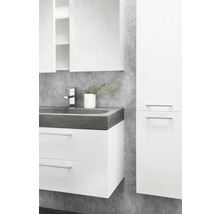 Armoire de toilette Differnz Somero 80 x 13 x 66 cm blanc haute brillance 2 portes