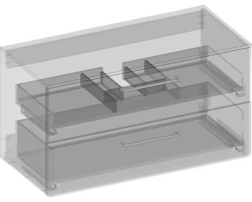 Meuble sous-lavabo avec deux tiroirs