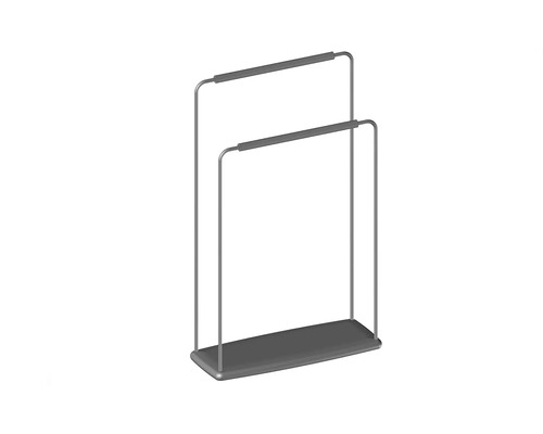 Porte-serviettes sur pied avec deux barres