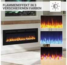 Cheminée électrique Balderia Fiamma 60" 2000 watts y compris télécommande