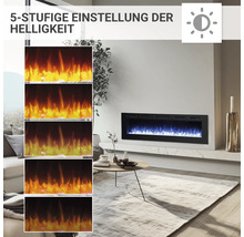Elektrische Kaminfeuer Balderia Fiamma 68" 2000 Watt inkl. Fernbedienung