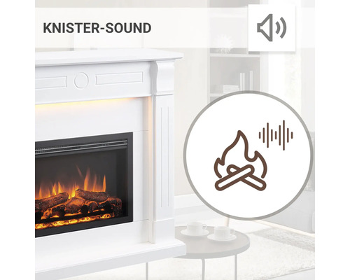 Elektrokamin mit Knistergeräuschfunktion