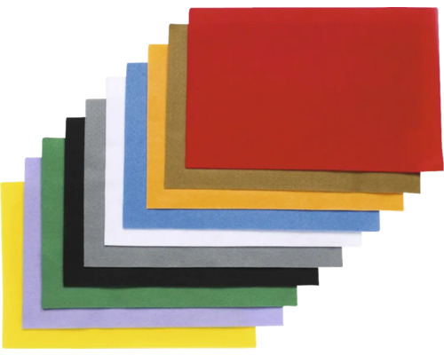 Plaques de feutre multicolores pour les travaux manuels