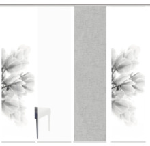 Panneau coulissant avec motif de fleurs de magnolia et texture