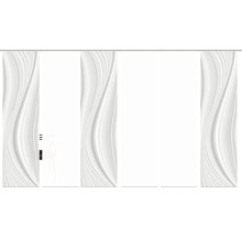 Panneau coulissant avec motif ondulé pour la décoration de fenêtre